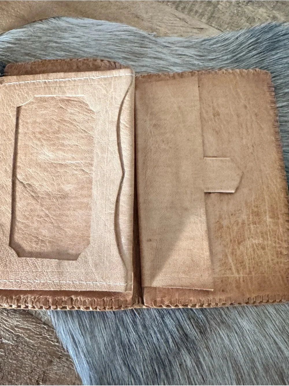 Handmade Vintage Woven Leather Travel Wallet
